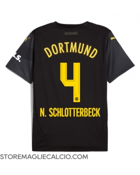 Borussia Dortmund Nico Schlotterbeck #4 Maglia Gara Trasferta Repliche 2024-25
